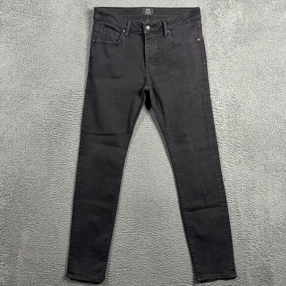 NEUW Denim Jeans Mens 34x32 Black Iggy Skinny Fit Stretch Casual - Picture 1 of 16